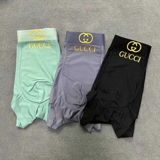 New product on December 22, 2024! GUCCI's must-have foreign trade order for trendy men, original quality, seamless cutting technology, scientific matching of 91% modal+9% spandex, silky, breathable and comfortable! Stylish! Not tight at all, designed acco