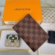 20230908 Louis Vuitton] Top of the line exclusive background N64412 grille size: 10.0 x 14.0 x 2.5 cm, a modern traveler's favorite accessory. This coated canvas passport case combines fashion and practicality. Equipped with four credit card slots and two