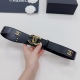 2023.12.14 3.0cm Chanel official website new model, double-sided original calf leather, length 75.80.85.90.95.100.105.110 euros, metal hardware original mold customization