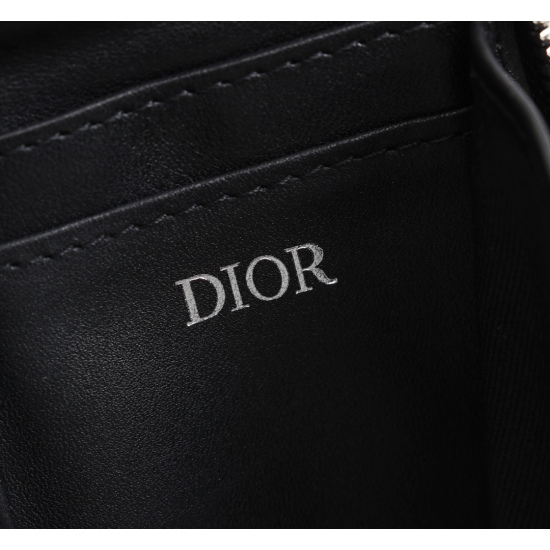 20231126 650 Counter Authentic Available [Top Quality Original Order] Dior Dior Men's OBLIQUE Pattern Handbag/Crossbody Bag [Comes with Counter Authentic Box] Model: 2OBBC119YSE (Black Laser) Black Oblique Galaxy Printing Effect Cow Leather Oblique Galaxy