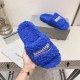 20240410 Factory price 190 (high quality) Running price Balenciaga autumn and winter trendy woolen slippers with letter pattern on the upper and embroidered logo technology! Full of luxury! Extremely beautiful on the feet Fabric: Sheep curly wool (very so