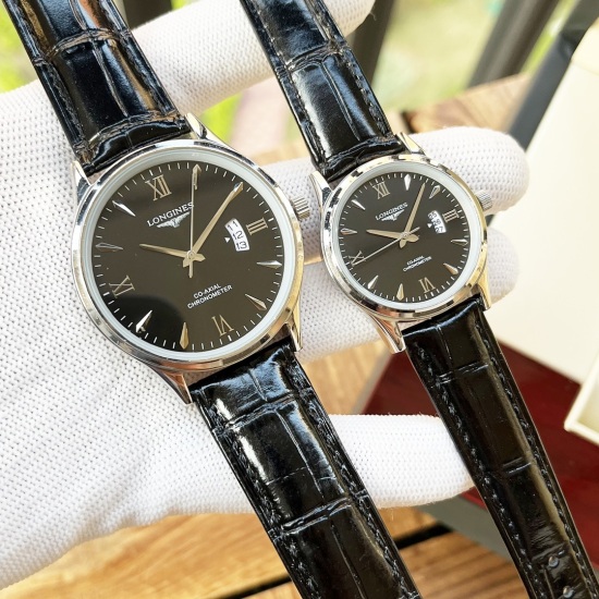 20240408 White shell 190, Rose gold 210, Steel strip+20. 【 Fashionable and Elegant Style 】 Longines Couple Watch Imported Quartz Movement Mineral Reinforced Glass 316L Precision Steel Case Leather/Precision Steel Band Simple and Casual Classic Hot Selling