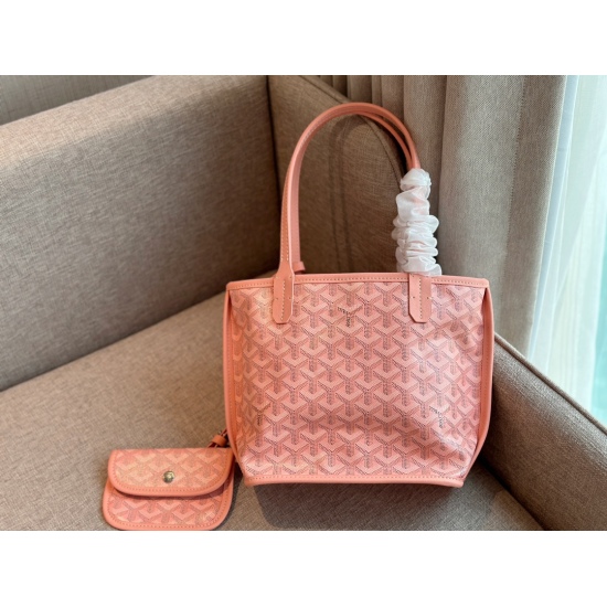 2023.09.03 160 no box size: 20 * 19cm Goya Shopping Bag: Perfect for this season's mini shopping bag 1:1 Customized Goyard Dog Teeth Pink Limited physical product is really textured, no one can refuse the pink!