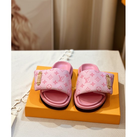 20240414 (Donkey Family Slippers) P210 Men's Plus 10 Couples 2024 Latest Edition - Louis Vuitton | Louis Vuitton's Latest Fashion and Casual Half Slippers~Purchasing Level Latest Trendy Products of the Season ✨ Numerous bloggers are planting grass and pur