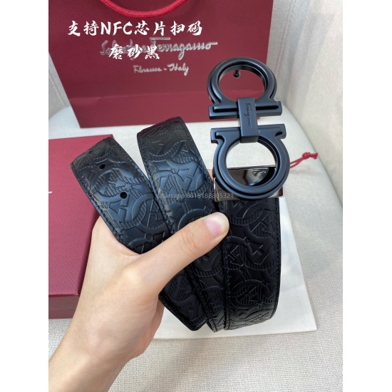 On August 7, 2023, the NFC-F3.5cm high-end customized men's belt is made of double-sided imported cowhide. You can choose to match it with genuine materials, which is very textured, fashionable, classic, and stylish. You can cut it yourself!