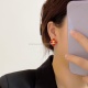 On July 23, 2023, the new Chanel Xiaoxiang Double C simple square red festive small earrings are really super beautiful. The design is simple, but the wearing effect is amazing. Even small earrings like mine are very good. The brass material on the ear is
