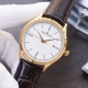 20240417 White belt 570 Gold skin 590 Steel belt+20. The Jaeger LeCoultre Master Series men's watches are equipped with fully automatic machinery (West Rail City 8215 zero repair), mineral wear-resistant mirror surface 316L stainless steel case, genuine c