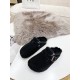 2024.01.05 250 BK Boken black wool mop with imported satin cowhide suede upper, lined with Australian wool. 5mm high elastic sponge and Australian wool padding for soft and comfortable stepping on! Ultra light EVA foam outsole ✈️。 Environmentally friendly