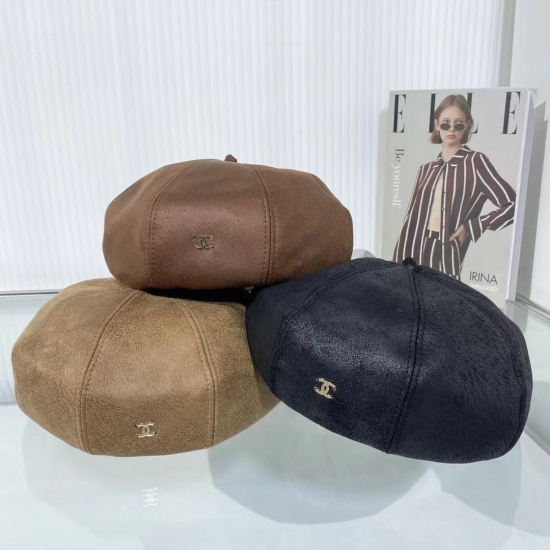 2023.10.2 Run 45CHAN~Xiaoxiang Custom Fabric Beret Deer Skin Material is suitable for spring, autumn, and winter seasons, with a soft and premium texture!