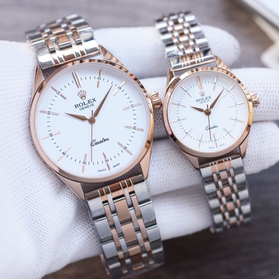 20240417 White 190mei 210 Steel Strip ➕ 20. Special launch ❤️ For the person I love ❤️ Only give one person a lifetime the latest ultra-thin Rolex ROLEX for men and women ❤ The perfect choice for couples in the watch series is the original imported quartz