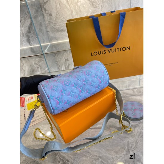 2023.10.1 New Product Recommendation P185 Comes with Box LV2022 Show Style Two in One - Ink Halo Dyed Pillow Bag Nanokeepall Pillow Bag, 22 Spring/Summer Show Series. This | Iv style is great, it can be carried by both men and women, cool, handsome, and c