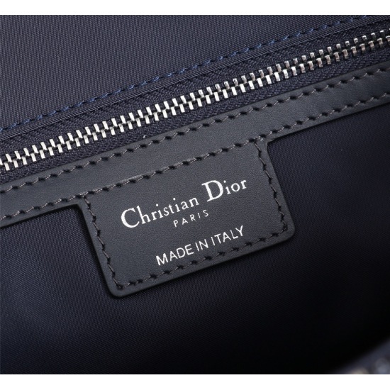 20231126 550 counter genuine products available for sale [original order quality] Dior Oblique messenger bag [built-in sensing chip, can sense genuine products on the official website] Model: M9994PTVY_ M928 (Blue Leather with Apricot Jacquard) Size: 24 *