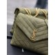 20231128 Batch: 830Loulou_ A 32cm military green frosted leather bag suitable for winter carrying has arrived, bringing warmth to you! The outer layer is lightly frosted and has a super soft and comfortable feel, providing a sense of luxury that can be fe