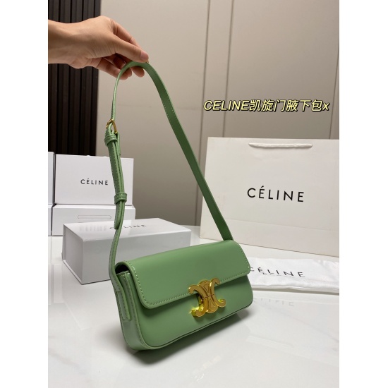 2023.10.30 P155 (with foldable box) size: 2010CELINE Arc de Triomphe Underarm Bag Celine Vintage Style Pet Small and Exquisite Shape Which Girl Can Refuse