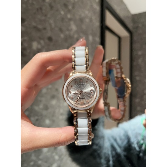20240408 White 260 Mei 280 Ceramic Band+20 New First Edition Chanel CHANEL - Elegant and Elegant Women's Watch, with a creative, lightweight and comfortable case. The watch chain is composed of ergonomically designed curved ceramic steel chains, perfectly