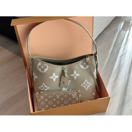 2023.10.1 230 box size: 29 * 22cm (small) L Elephant Grey/Carryall comes with a mother and child bag and wide shoulder straps. New color Elephant Grey! senior ⚠️ Details... Perfect ✔️ Search for Lv carry shopping bags