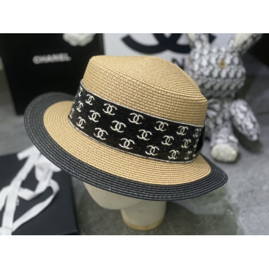 220240401 P55 Chanel Colored Flat Top Hat