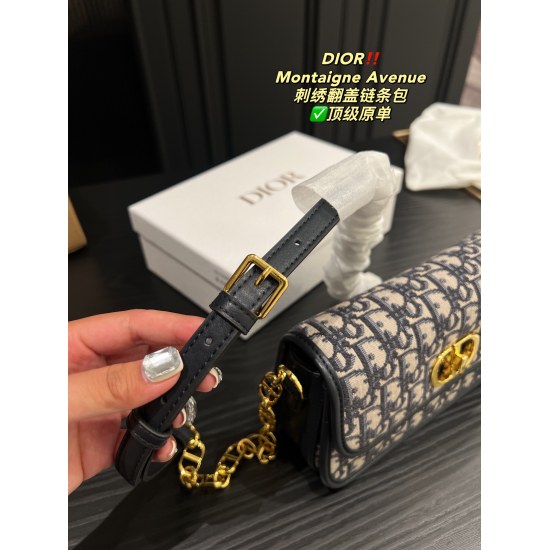 2023.10.07 P310 Complete Package ⚠️ Size 22.11 Dior Montaigne Avenue embroidered flip chain bag ✅ The top-notch original color scheme is high-end, and the classic and exquisite package design also satisfies people in terms of capacity, which is enough to 