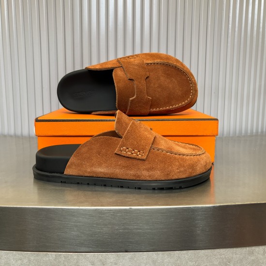 2024.01.17 HERMES | 2023 310H Home Latest Muller Half Tug Baotou Boken Slippers Flat Sandals Collection 〰  Fatty, ugly, cute, and super cute summer really needs versatile slippers. They look great no matter how they are paired. The casual and high-end fee