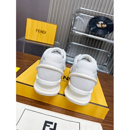 20240407 FENDI First 1 Sports Shoes Autumn/Winter New Product Celebrity The same Fendi FW autumn/winter new product was just released, and many celebrities have already started wearing this sports shoe with a suspended 5cm height display. The long legs ar