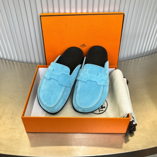 2024.01.17 HERMES | 2023 318H Home Latest Muller Half Tug Baotou Boken Slippers Flat Sandals Collection 〰  Fatty, ugly, cute, and super cute summer really needs versatile slippers. They look great no matter how they are paired. The casual and high-end fee