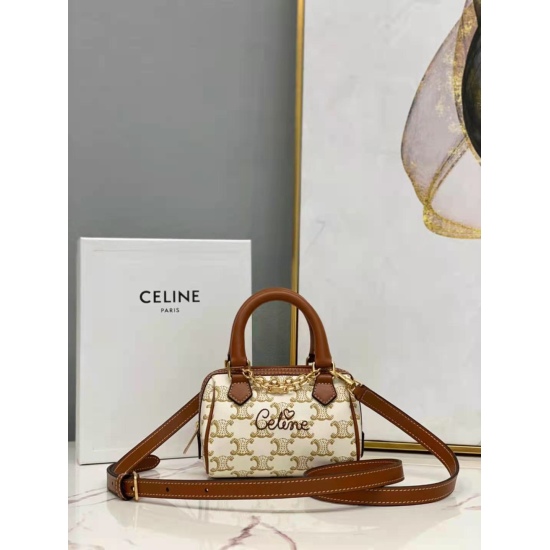 20240315 P710 [CL Home] New Qixi TRIOMRHE Tote Bag, CL195112, Old Flower Series, the real thing is really quiet and lovely~Arc de Triomphe printing matching chain ⛓         Decorating, unexpectedly beautiful long shoulder belt, single shoulder, cross body