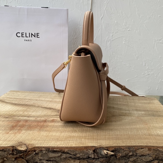 20240315 Latest Color Desert Rose Pink ❤ In stock 24Cm900 Celine belt bag catfish bag with palm grain cowhide lining, matte leather [rose] [rose] [rose] [rose] The fashion trend of the season is mainstream, with the curvature of the cover, delicate small 
