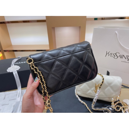 On October 18, 2023, P250 counter gift box packaging YSL Saint Laurent chain bag counter quality hardware glossy diamond grid double row embroidery high-end and fashionable calf leather fabric is truly a beloved bag ❤️   Size 20 12