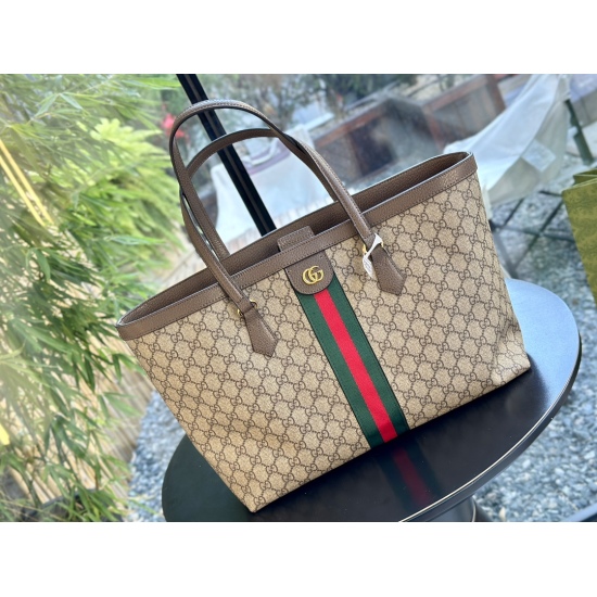 2023.10.03 190 Gucci/Gucci New Ophidia Series GG Tote Bag Handheld Shoulder Bag Size: 35.29