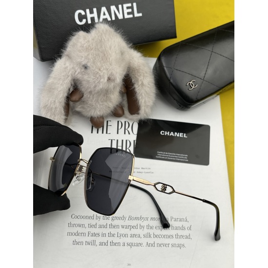 220240401 P80 Chanel 2024 Official New Edition, Same Style as Many Stars [Color] ‼️‼ New large frame polarized sunglasses, Polaroid ultra clear and thick sunglasses, model: CH3822