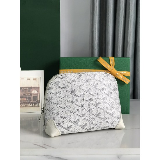 20240320 P560 [Goyard Goya] New Vendome Pouch Mini Shell shaped Makeup Bag Storage Bag. The overall shape of the bag is soft and suitable for use with shopping bags. Daily cosmetics and small items inside the bag can all be stored! Model: GY020232, Size: 
