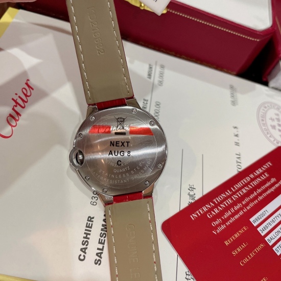 20240417 360 Cartier Blue Balloon Series: Warm and dignified, the hottest and most popular bright red series with a sense of harvest and celebration. Perfect healing color: red crocodile pattern, bamboo joint, cowhide, fully handmade inlaid with diamond s