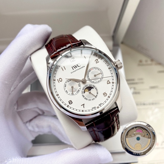 20240408 White Shell 460. ❤️❤️ Identify 3836 movements, comparable to non market Dandong movements ❤️❤️ 【 New Product Launch Classic Work 】 Wanguo-IWC Men's Watch Fully Automatic 3836 Mechanical Movement Mineral Reinforced Glass 316L Precision Steel Case 