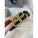 20231004 Balenciaga 2021 New Belt Double sided Italian matte calf leather with vintage buckle - width 3.0cm