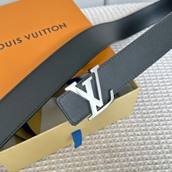 2024/03/06 p160 Width: 35mm Lv S-Lock series Width: 3.5cm Exquisite letter buckle with brand specific calf leather embossed horizontal logo on both sides: for use