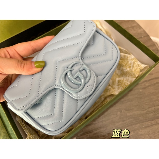 2023.10.03 195 box size: 16.5 * 11cm 2022 GGmarmont waist pack can be used as a waist pack or packaged under the armpit 〰️ 16.5cm