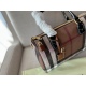 2023.11.17 220 No Box Size: 30 * 22cm Bur New Product Large Pillow Bag New Color New Grid Birch Brown Is It Very Advanced