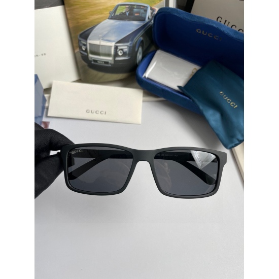 20240413: 105. New brand: Gucci Gucci: Original single quality men's and women's polarized sunglasses: Material: High definition Polaroid polarized lenses, board printed logo legs. You can tell from the details that the master handmade designs are exquisi