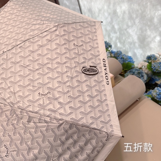 20240402 Special Approval 65 Goyard Classic Edition 50% Off Hand Open Pocket Umbrella Hot Selling Fashion Index Pop Table, Whether Used in Sunny or Rainy Days, It complements Each Other with a Feeling of Wind Passing Through the Body, Leaving a Refreshing