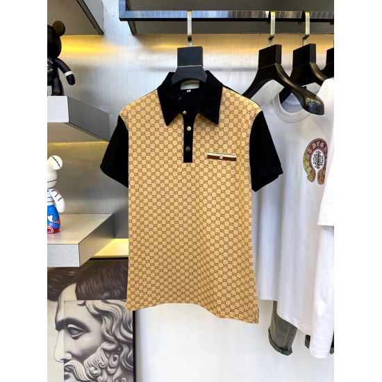 July 18, 2023 Gucc, New Spring/Summer 2022! Men's pearl ground mercerized polo shirt, whether it's cutting, fabric, details, or upper body effect, creates a clean silhouette with a snug fit. This exquisite POLO shirt is made of soft mercerized cotton flat
