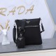 On March 12, 2024, 410 PRADA=P Family's men's and women's shoulder bag, a super popular item on official websites, with excellent craftsmanship and lightweight original waterproof fabric, has been popular until many people pursue it. 175 original plate qu
