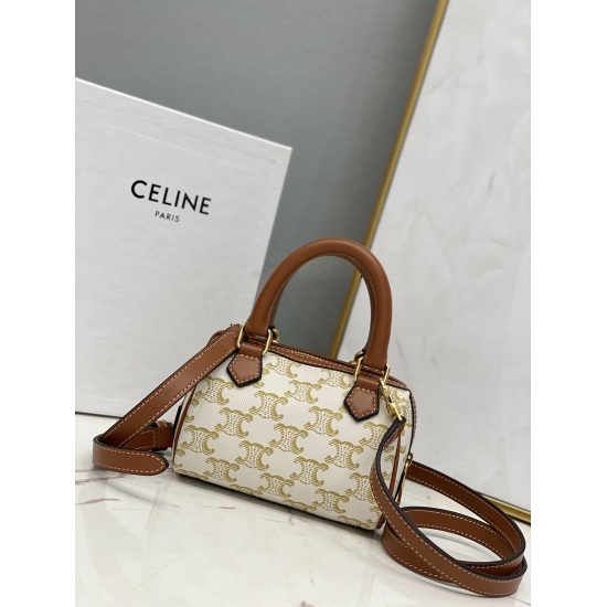 20240315 p710 [CL Home] New TRIOMRHE Little Tote Bag, CL195112, The Old Flower Series is Really Quietly Cute~Triumphal Arch Print Paired with Chain ⛓         Decorating, unexpectedly beautiful long shoulder belt, single shoulder, cross body, cool and cute