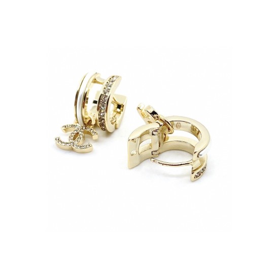 20240413 p70 [Chanel's latest round small double c earrings] Consistent ZP brass material
