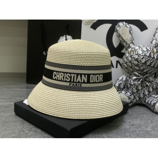 220240401 P50 Dior headband popular fisherman hat