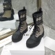 20240414 P260 Top of the line version of Dior Dior, Autumn and Winter Gaoding Angelababy, Yang Ying, the same lace up shell head knight boot, original 1:1 development, details and workmanship comparable to the original version ☑️ Upper: Imported calf leat