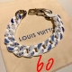 2023.07.11  Blue Sky and White Cloud Bracelet! Size: 21cm Monogram Clouds necklace shows the Surrealism spirit that Virgil Abloh endows to the autumn and winter show in 2020 with bold strokes, renders the impression of clouds for the collage chain link, a