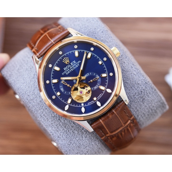 20240408 Same Price 620 Men's Favorite Four Needle Watch ⌚ [Latest]: Rolex Best Design Exclusive First Release [Type]: Boutique Men's Watch [Strap]: Real Cowhide/316 Precision Steel Strap [Movement]: Xitie City Machinery Movement [Mirror]: Sapphire Glass 