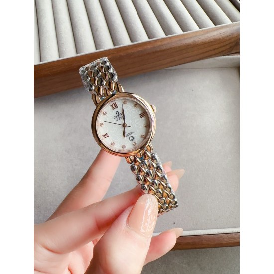 20240417 White 250. Gold+20. Diamond+30. Omega OMEGA Boutique Goddess Droplet Collection Watch. Exquisite and beautiful design allows your beauty to be everywhere, and also blends luxury and classic to create stunning masterpieces. The dial is fresh and e