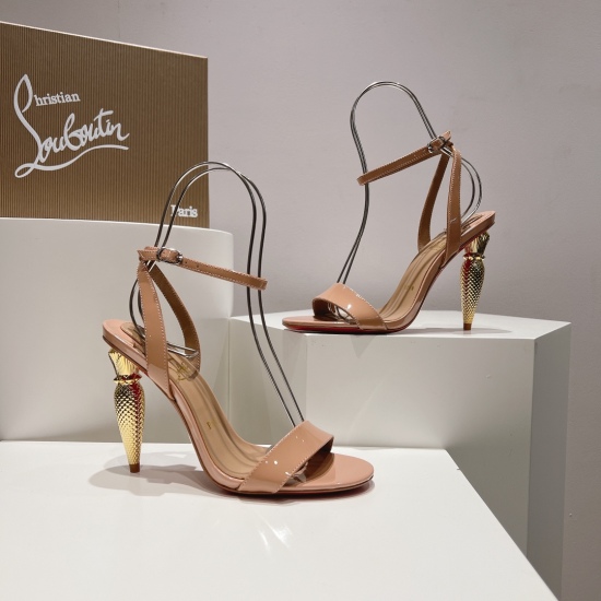 2024.01.17 P340 Christian Louboutin | 2024s Original Made Goods Heavy Industry CL New Liploss Series High Heel Sandals~ ❤ Leather upper: The new Liploss series features exquisite craftsmanship in its details, drawing inspiration from classic lip gloss and