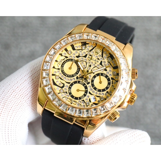 20240408 175 True Six Needle Rolex Cosmic Design Ditong Wrist Watch! Imported quartz movement, mineral super strong glass, steel strap watch strap, comfortable to wear! 40mm diameter ‼️， More prominent colors and brighter luster,!